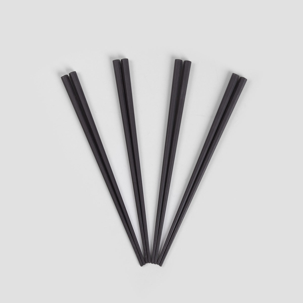 Set of 4 Black Sushi Chopsticks for Asian Cuisine