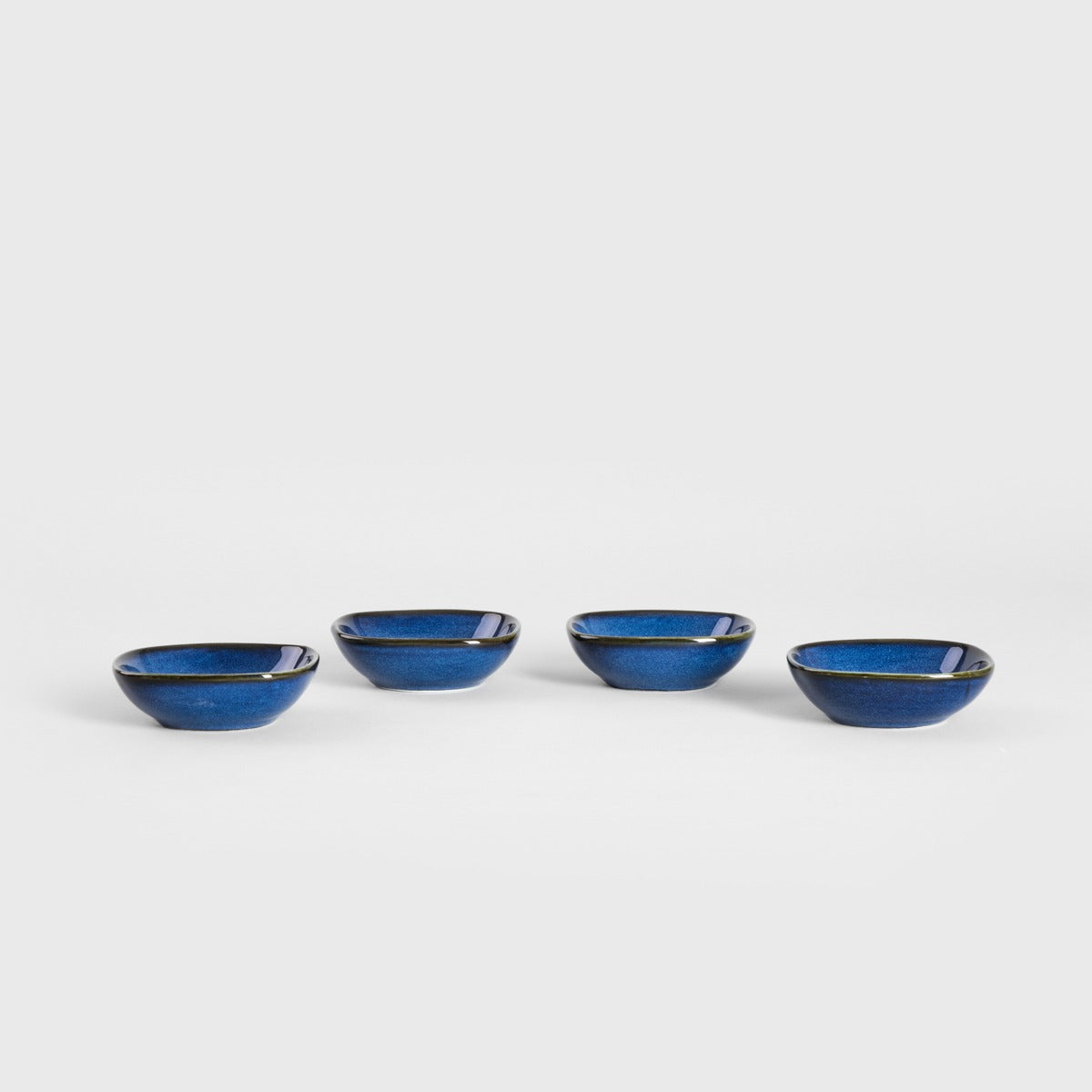 Okinawa Square Ceramic Bowls Set of 4
