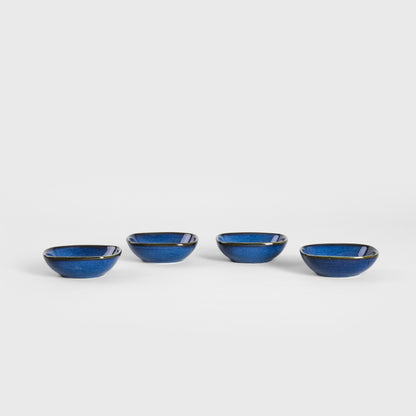 Okinawa Square Ceramic Bowls Set of 4