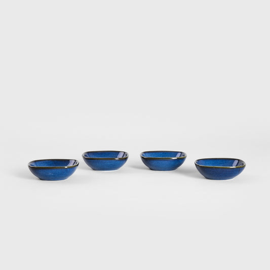 Okinawa Square Ceramic Bowls Set of 4