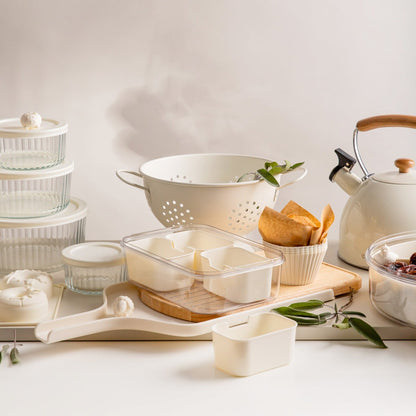 NIBBLY Cream Colander 23x13.5 cm