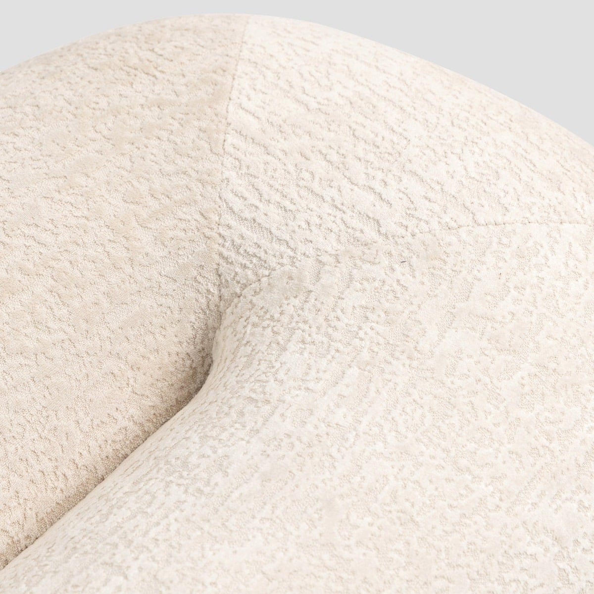 LUNCTA Pouf Ecru 82x52x34 cm Comfortable Modern Accent