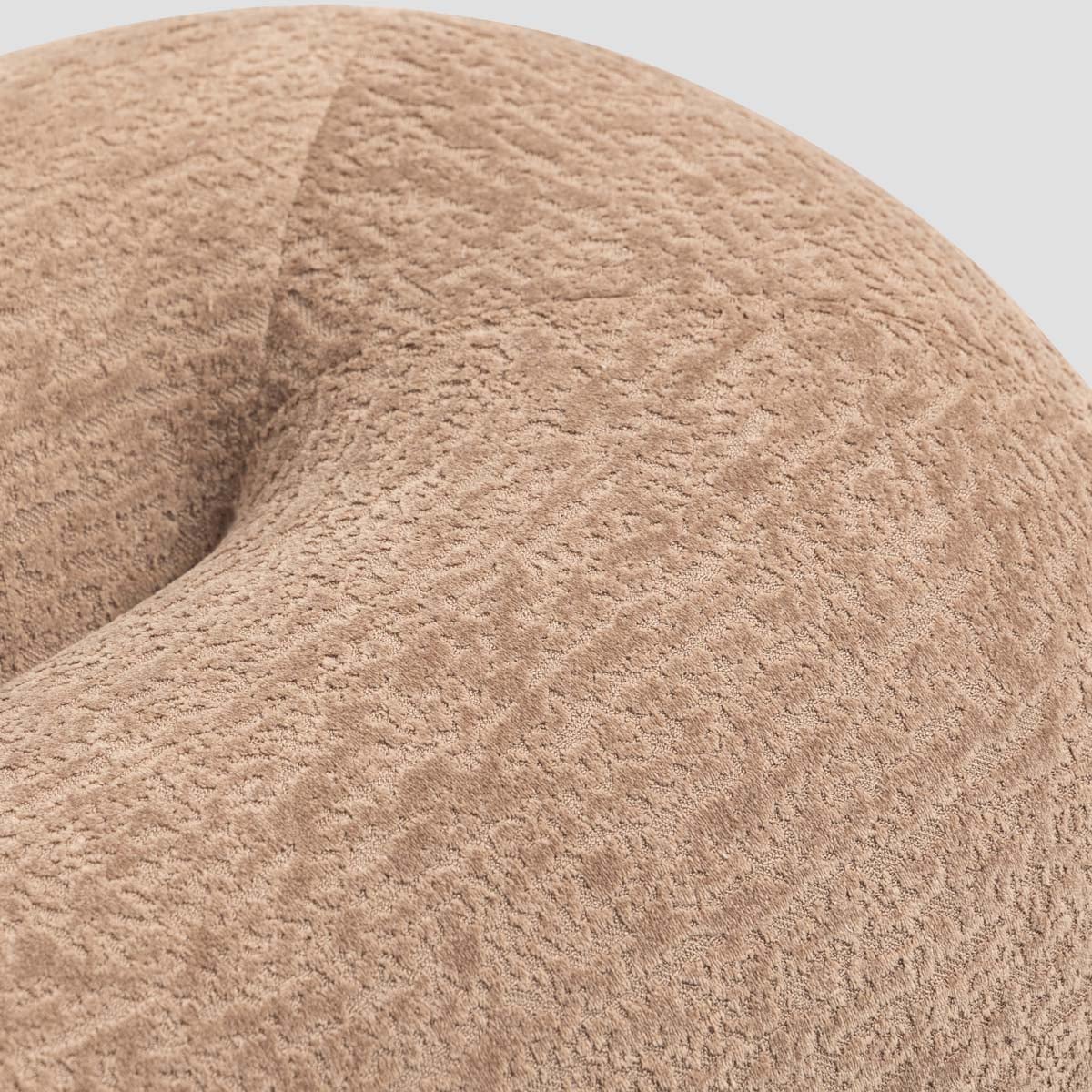 LUNCTA Beige Pouf 82x52x34 cm