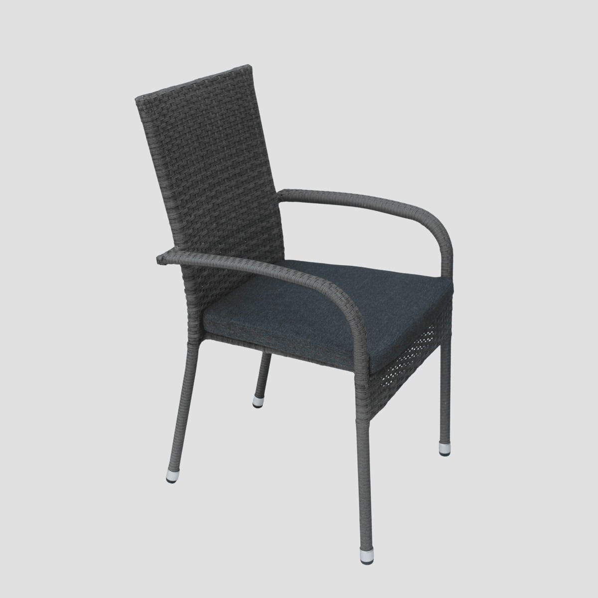 BIKLY Grey Outdoor Chair with Cushion - 56x44x92 cm
