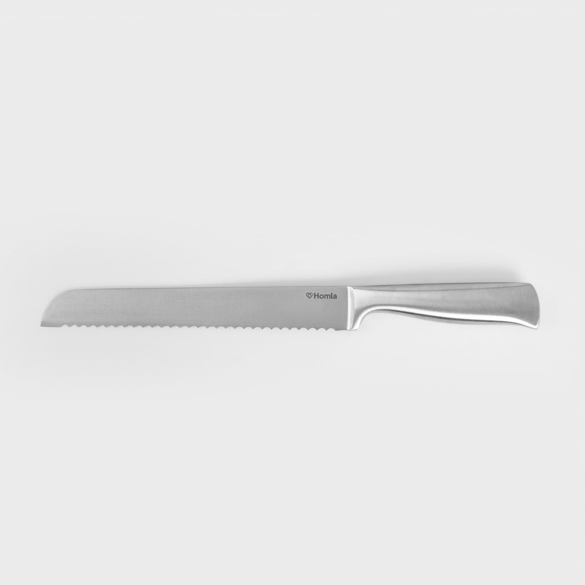 RIGEL Bread Knife Silver 32 cm - Serrated Stainless Steel