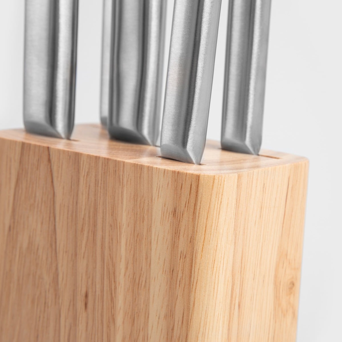 Set of knives Masterset 6-Piece Silver Knife Set in Wooden Block