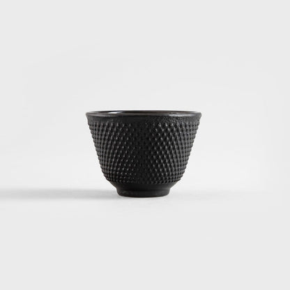 ANDREAS Black Tea Bowls Set of 2 - 60ml Cast Iron Cups
