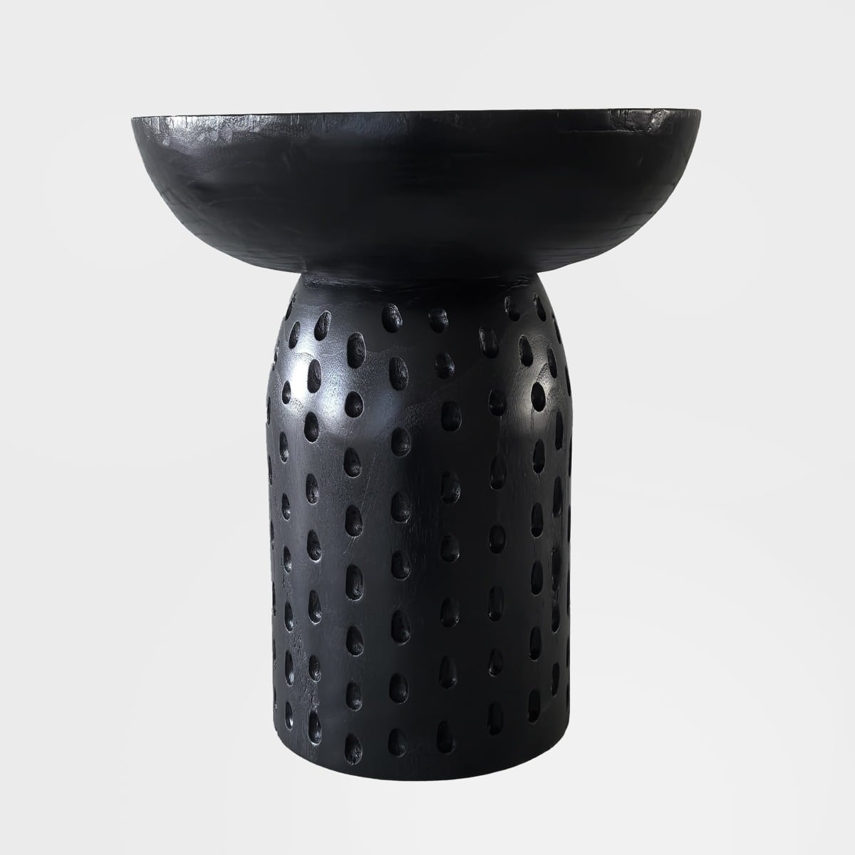 CHARME Wooden Black Coffee Table 37x37x42 cm