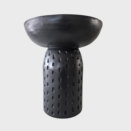 CHARME Wooden Black Coffee Table 37x37x42 cm