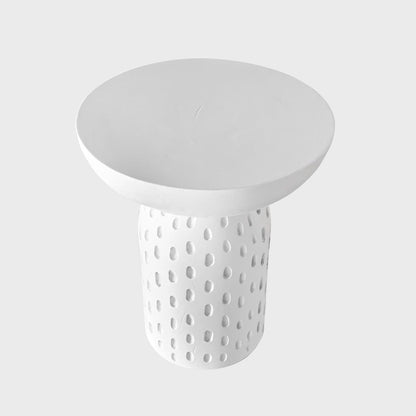 CHARME Wooden White Coffee Table 37x37x42 cm