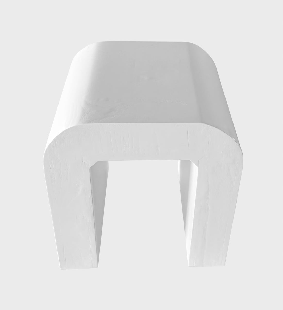 ESCURO Wooden White Stool - Minimalist Durable Seating