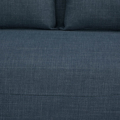 CALORE 2-Seater Sofa with Sleeping Function Navy Blue