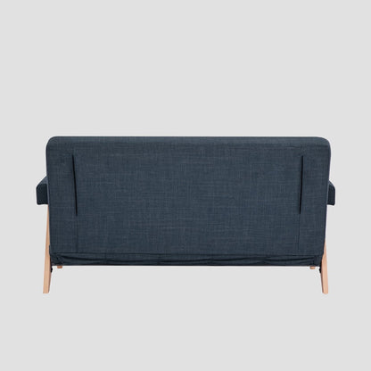 CALORE 2-Seater Sofa with Sleeping Function Navy Blue