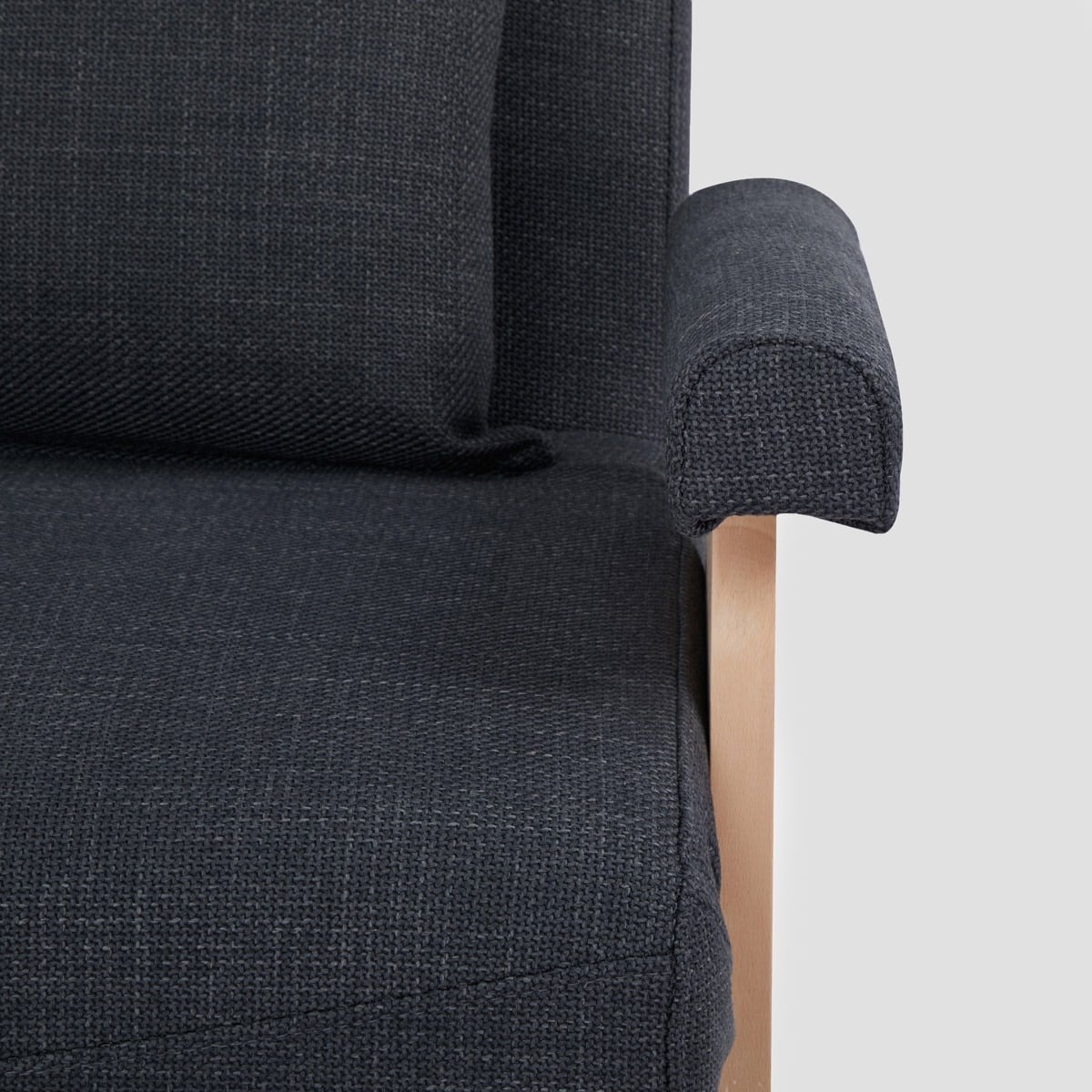CALORE 1-Seater Sofa with Sleeping Function Dark Grey