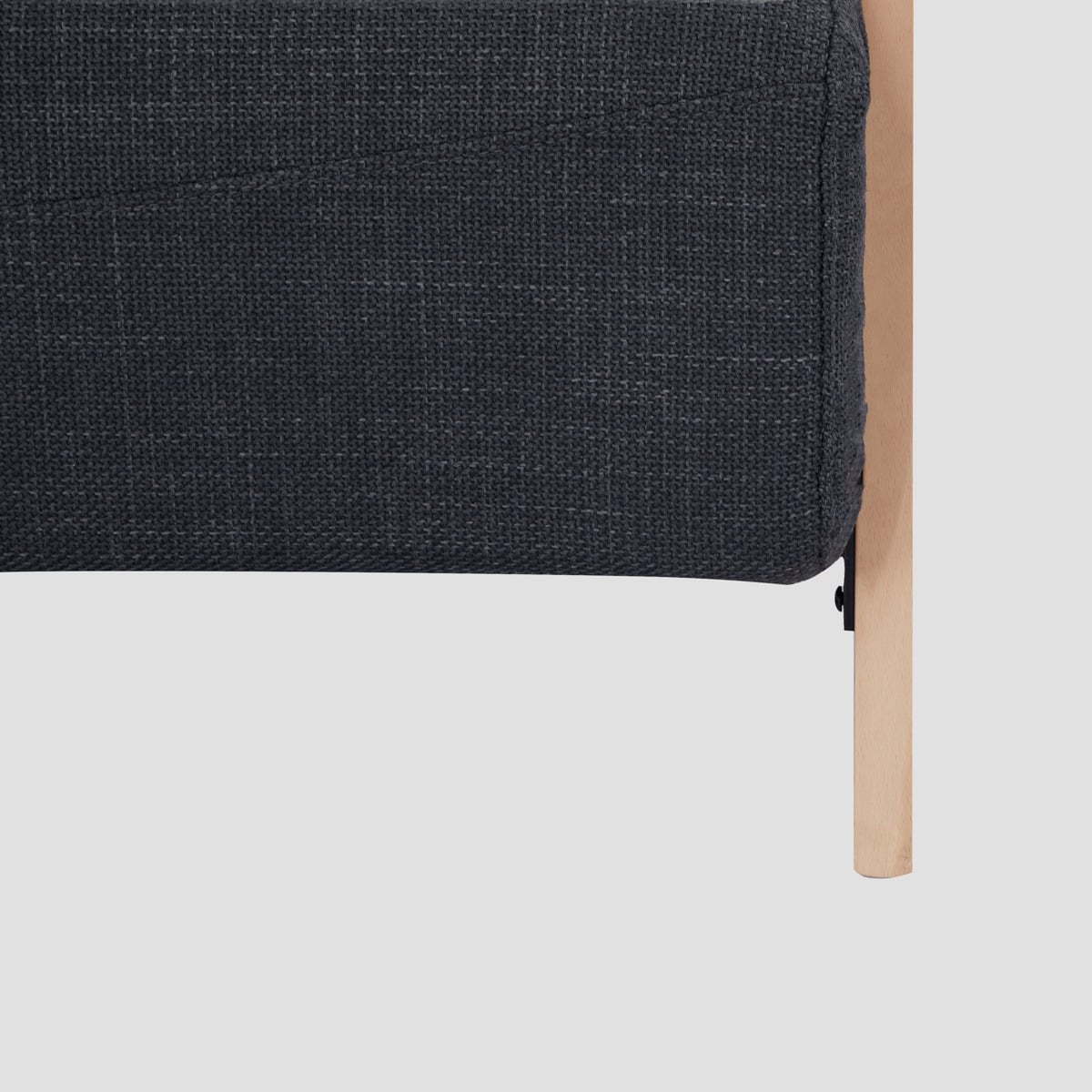 CALORE 1-Seater Sofa with Sleeping Function Dark Grey