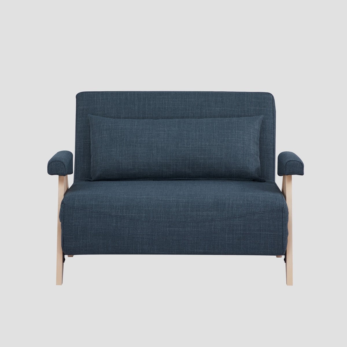 CALORE 1-Seater Sofa with Sleeping Function Navy Blue
