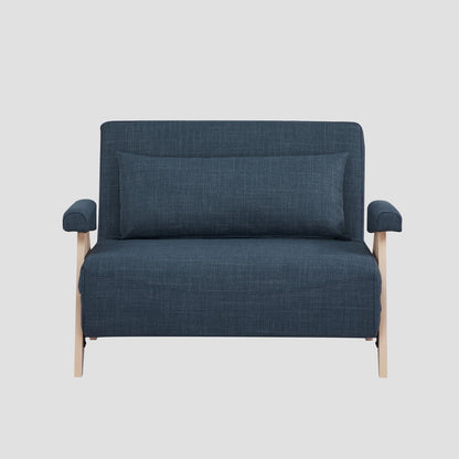 CALORE 1-Seater Sofa with Sleeping Function Navy Blue