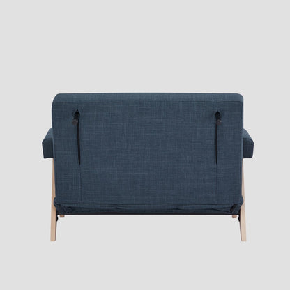 CALORE 1-Seater Sofa with Sleeping Function Navy Blue