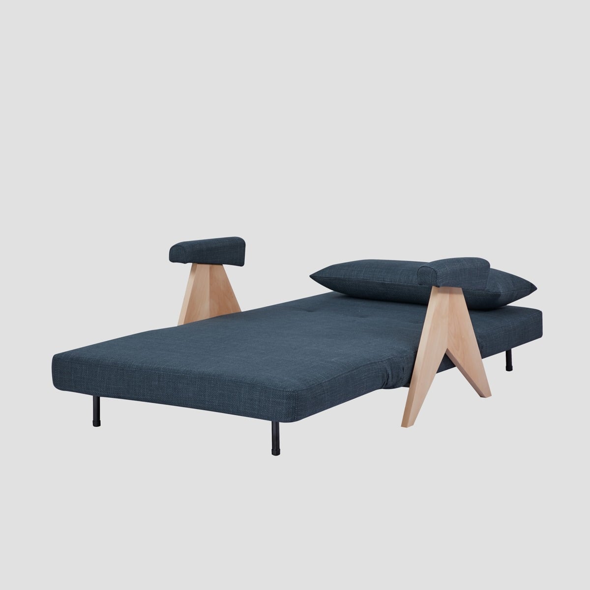 CALORE 1-Seater Sofa with Sleeping Function Navy Blue