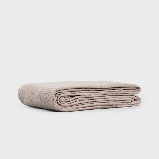 LIPARI Quilted Corduroy Bedspread with Pattern 200x220 cm