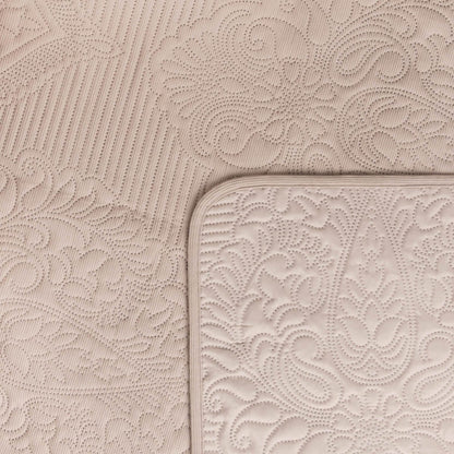 LIPARI Quilted Corduroy Bedspread with Pattern 200x220 cm