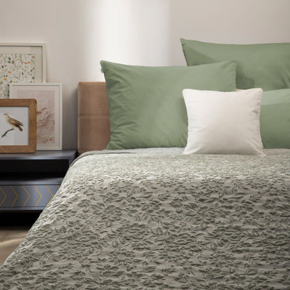 CLARO Jacquard Floral Bedspread Pistachio 200x220 cm