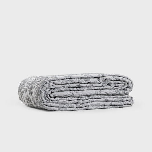 Drapery Claro Jacquard Floral Pattern Grey Bedspread 200x220 cm