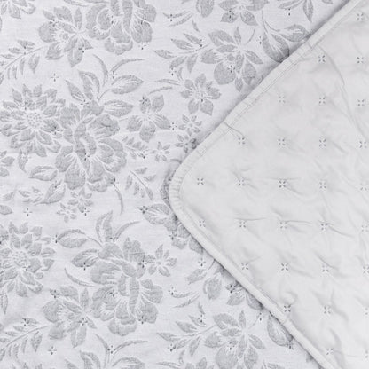 Drapery Claro Jacquard Floral Pattern Grey Bedspread 200x220 cm