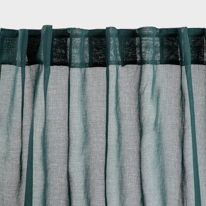 Curtain blind ADI Green Curtain with Pompoms 140x250 cm