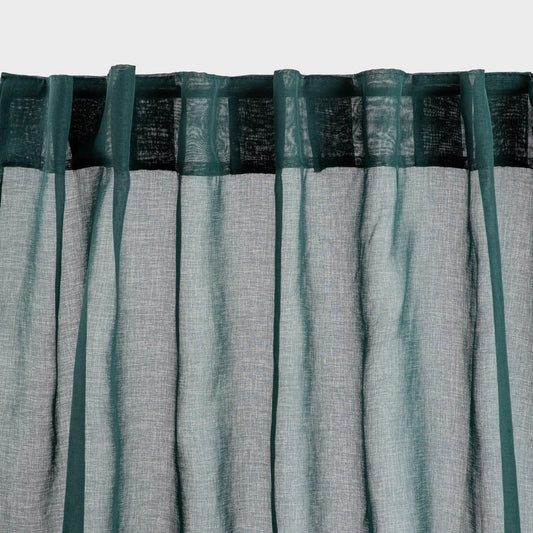 Curtain blind ADI Green Curtain with Pompoms 140x250 cm
