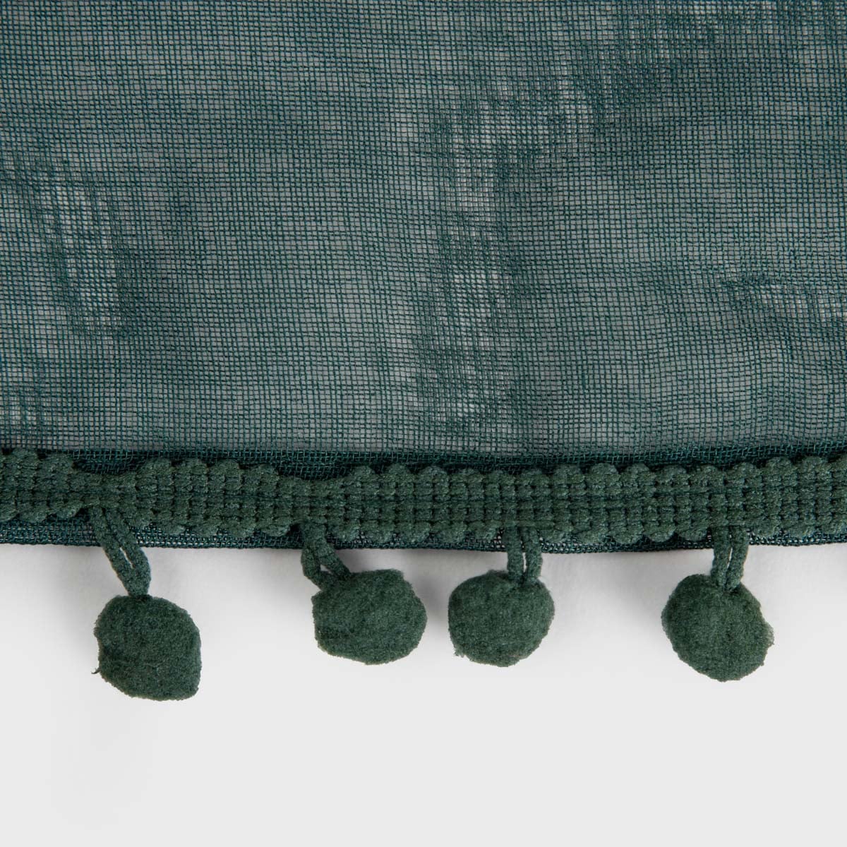 Curtain blind ADI Green Curtain with Pompoms 140x250 cm