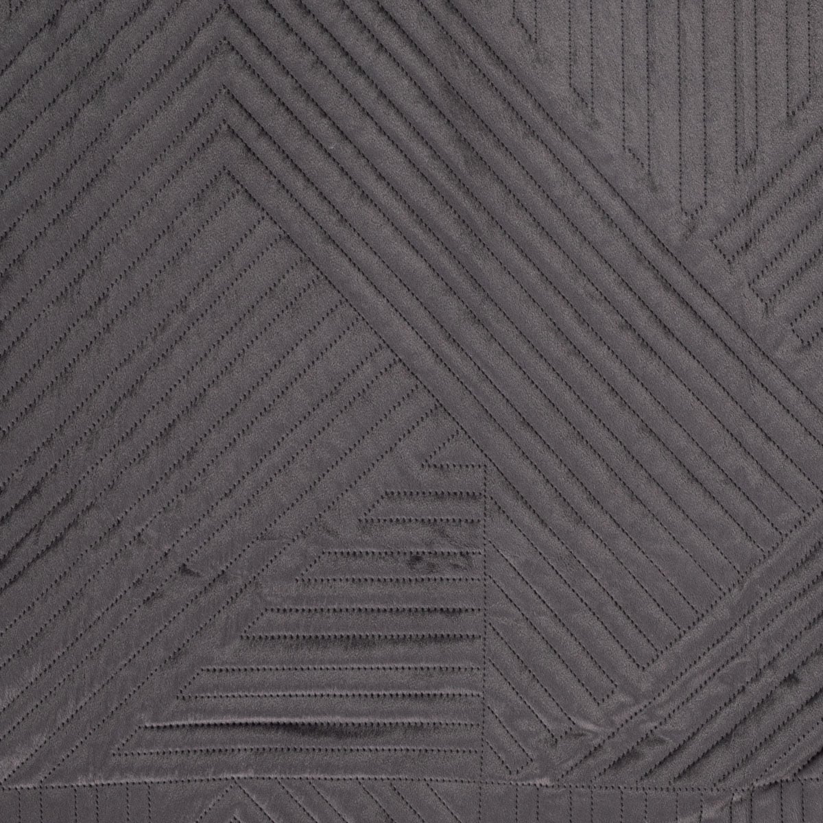 Quilted bedspread AURUM Quilted Black Velvet Bedspread 220x240 cm