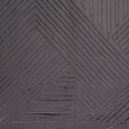 Quilted bedspread AURUM Quilted Black Velvet Bedspread 220x240 cm