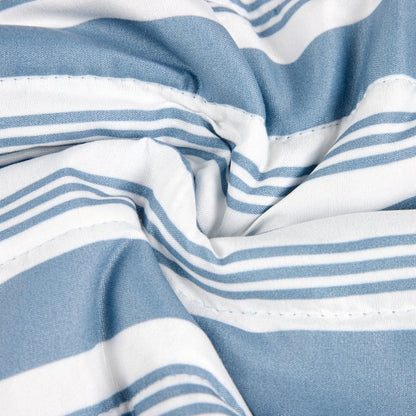 Modern Hamptons Striped Printed Bedspread 200x220 cm