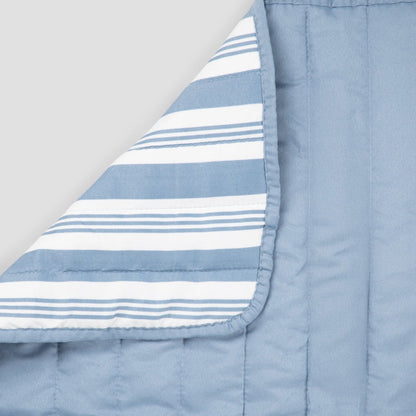 Modern Hamptons Striped Printed Bedspread 200x220 cm