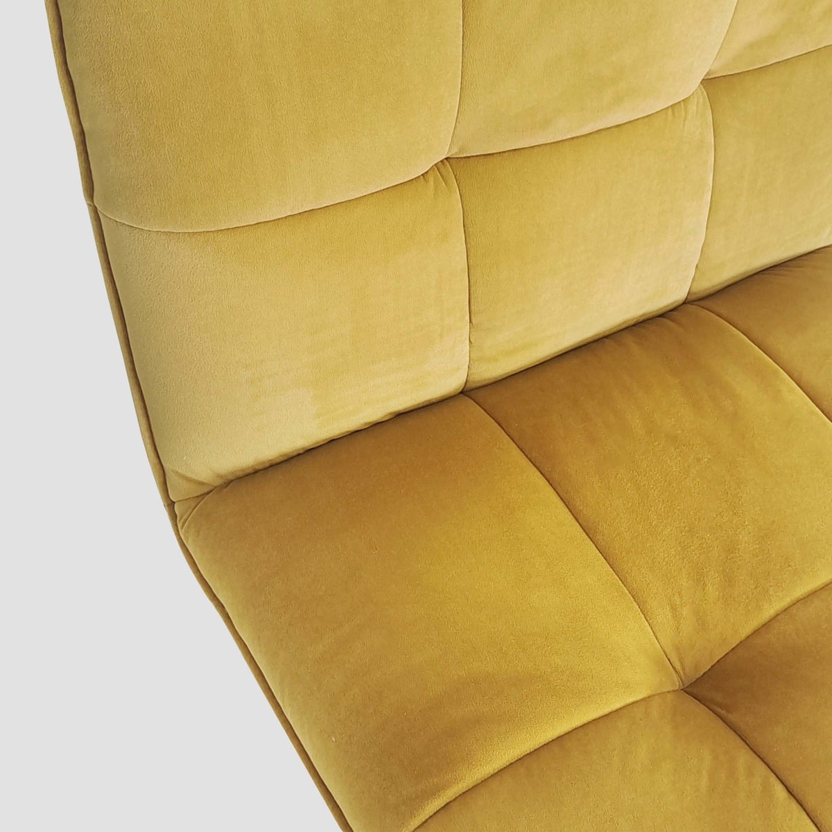 NELOX Mustard Velour Armchair 63x69x73 cm