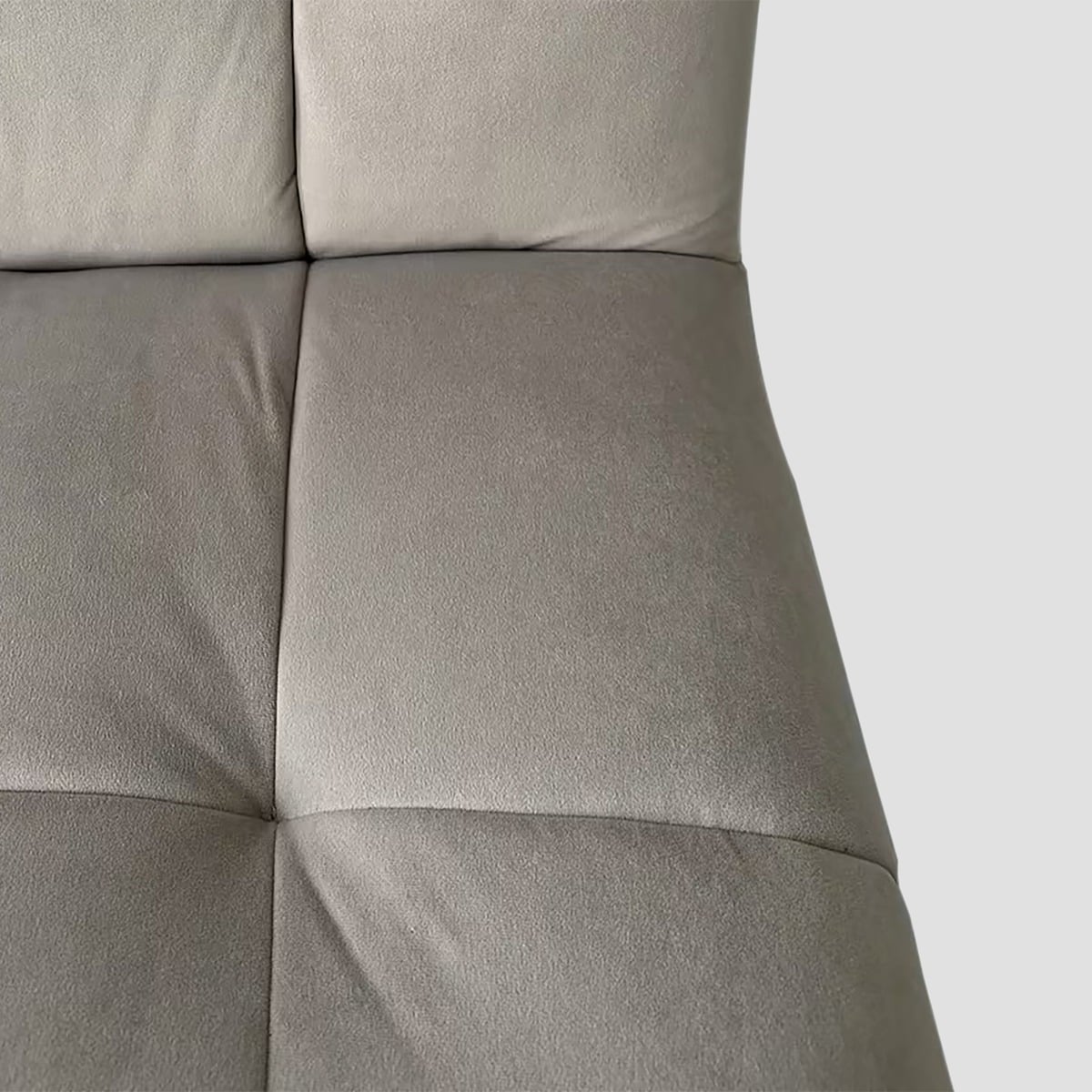 Armchair NELOX Velour Grey 63x67x49 cm