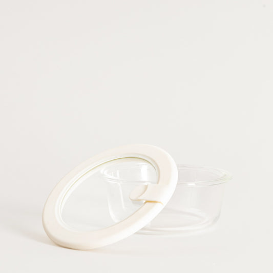 NEGOZIO Small Round Glass Container 0.4L