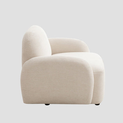 HELMI Ecru Armchair 108x87x73 cm - Modern Comfortable Seating