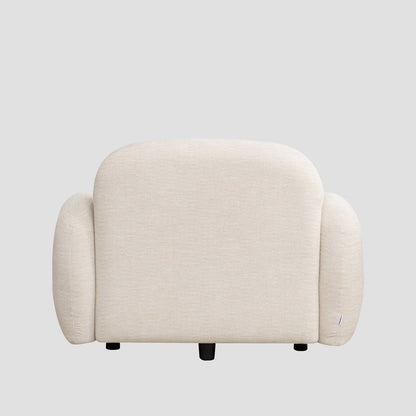 HELMI Ecru Armchair 108x87x73 cm - Modern Comfortable Seating