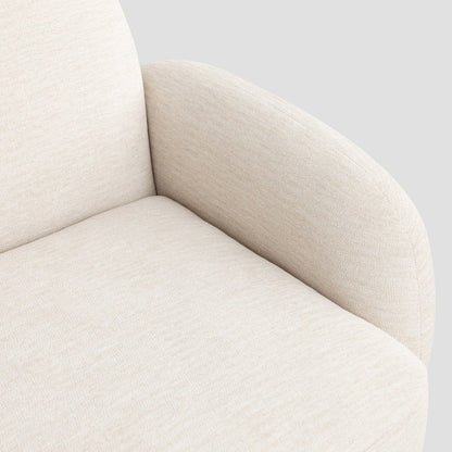 HELMI Ecru Armchair 108x87x73 cm - Modern Comfortable Seating