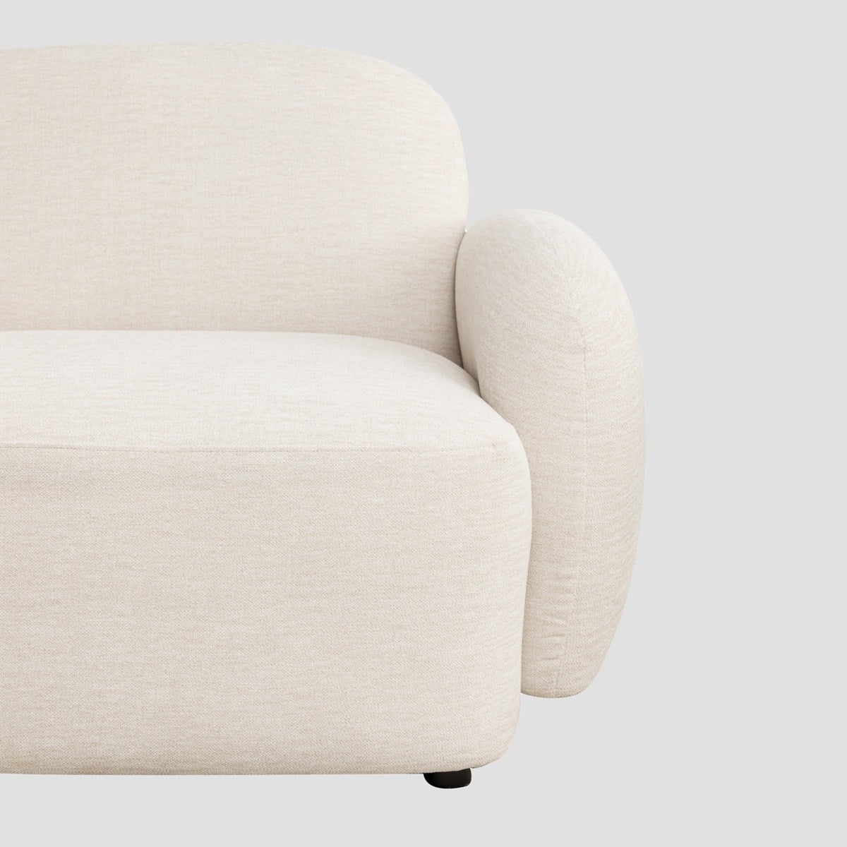 HELMI Ecru Armchair 108x87x73 cm - Modern Comfortable Seating