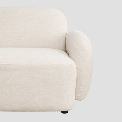 HELMI Ecru Armchair 108x87x73 cm - Modern Comfortable Seating