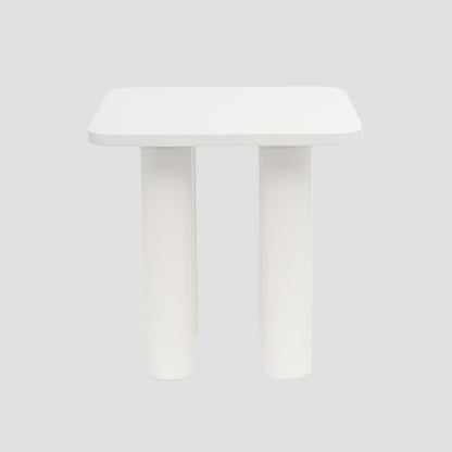 DRUVA White Coffee Table 40x40x40 cm