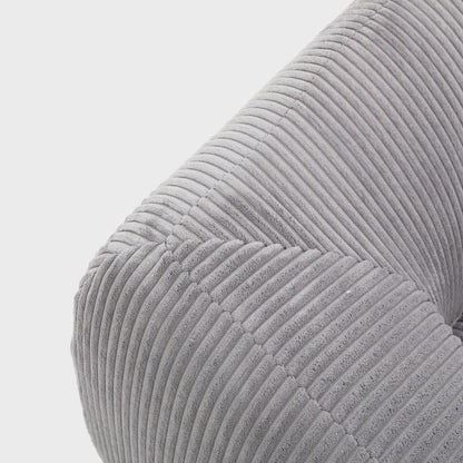 Modular sofa SVELA Modular 2-Seater Grey Foam Corduroy Sofa