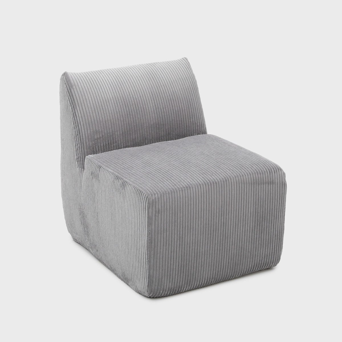 Armchair modular SVELA Modular Armchair Gray Corduroy Upholstered 59.5x80x62 cm
