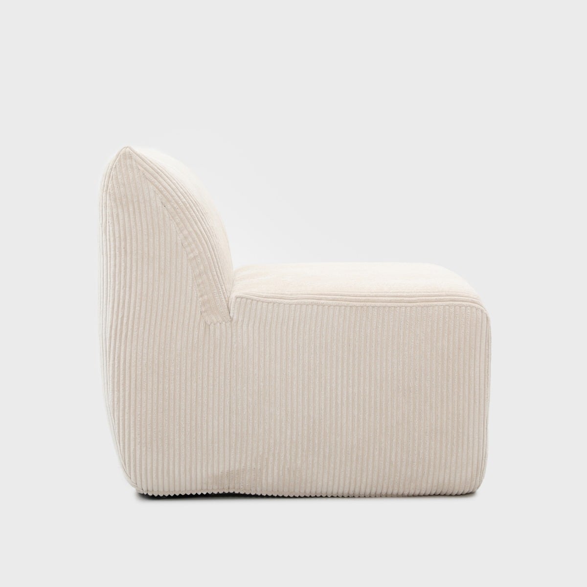 Armchair modular SVELA Beige Corduroy Modular Armchair 59.5x80x62 cm