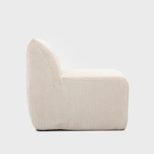 Armchair modular SVELA Beige Corduroy Modular Armchair 59.5x80x62 cm