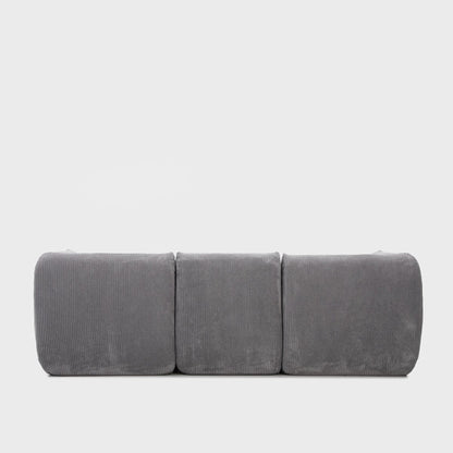Modular sofa SVELA Modular 3-Seater Grey Corduroy Sofa