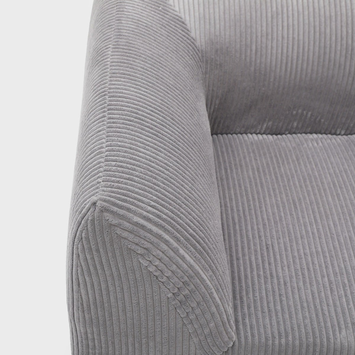 Modular sofa SVELA Modular 3-Seater Grey Corduroy Sofa